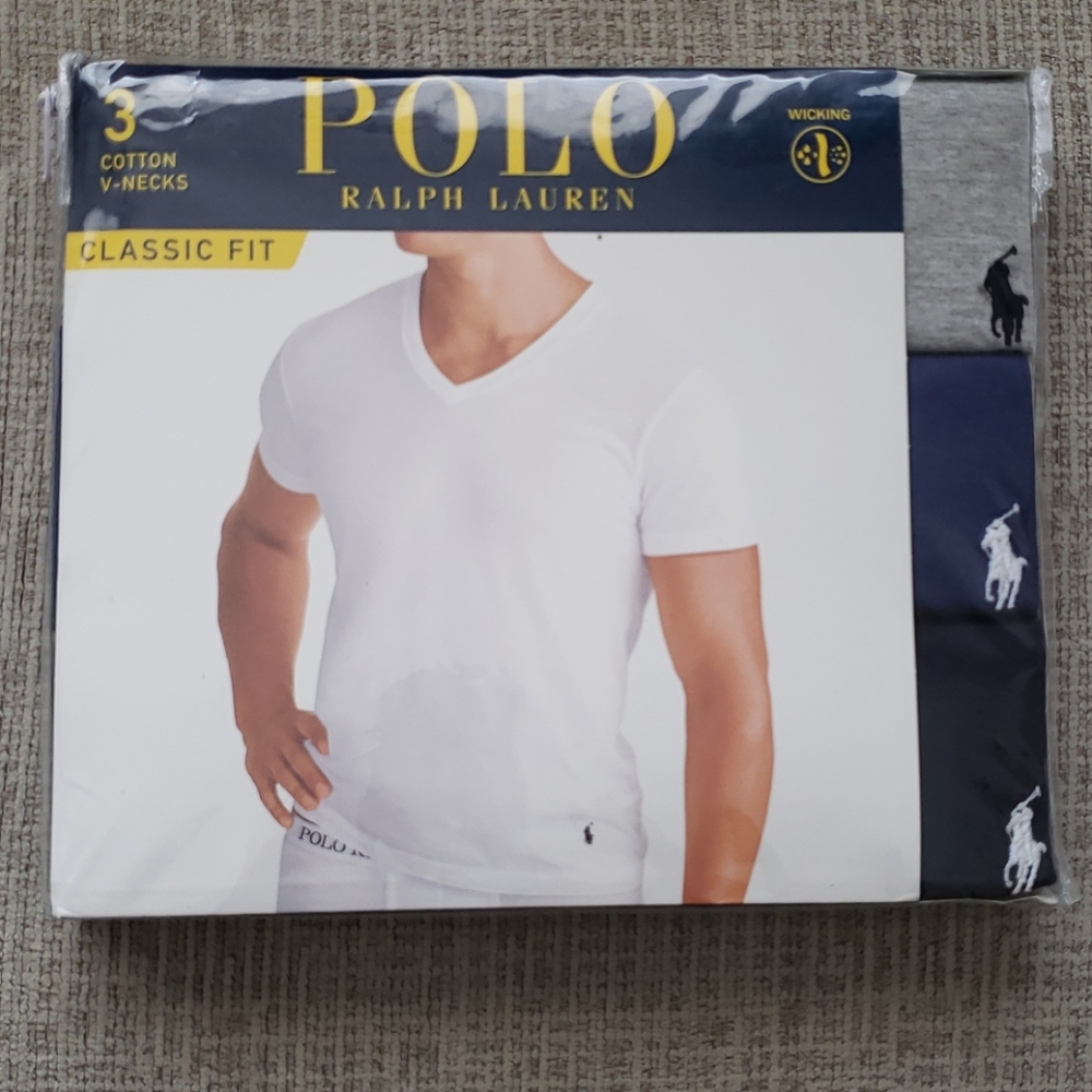 Polo Ralph Lauren Classic Fit V-Neck 3-pack Shirt